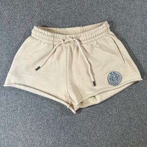 Youngla Women XS Sweat Shorts Beige Tan Fleece Gym Athletic YLA Limited Edition